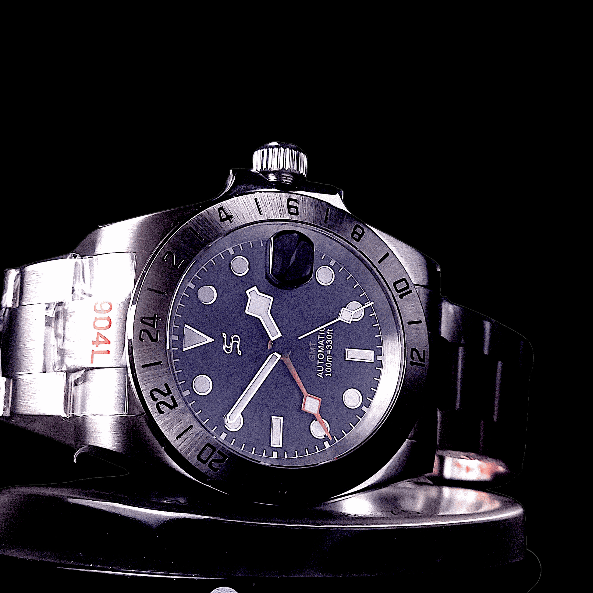 Modtime Seiko Mod Custom GMT Brushed Nickel Series - MODTIME