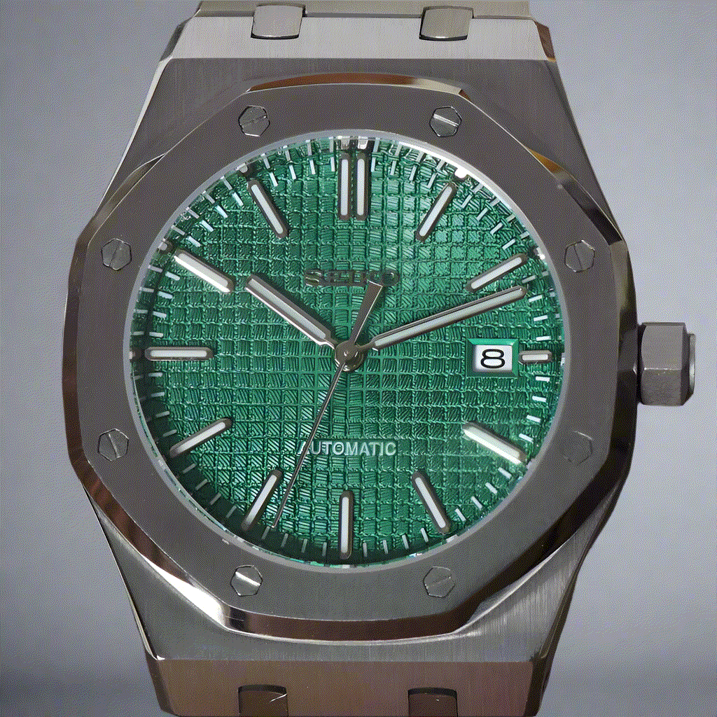 Seiko Mod Heritage "O" aka Seiko Oak - Green Dial - MODTIME