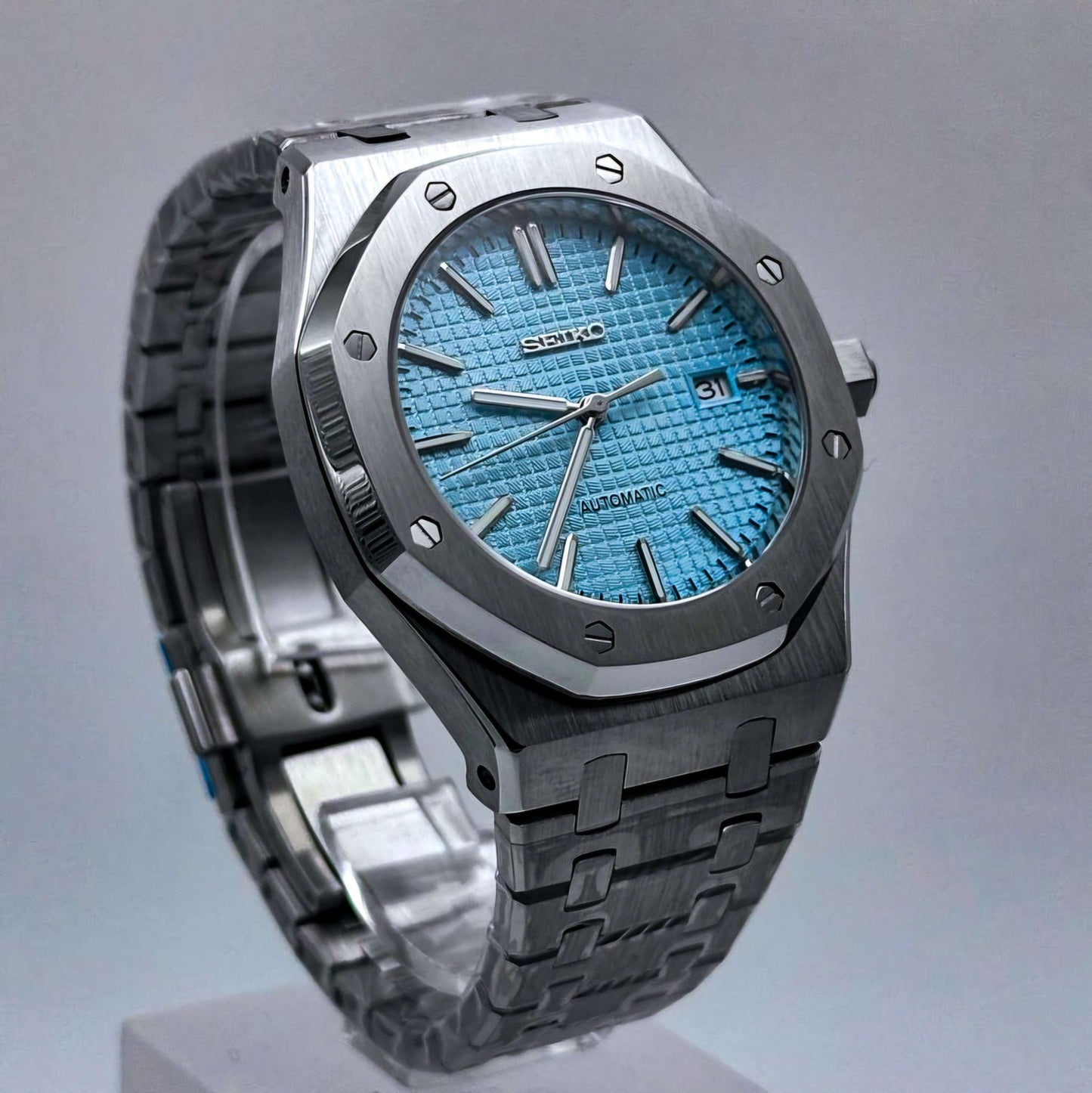 Seiko Mod Heritage "O" aka Seiko Oak Series - Baby Blue - MODTIME