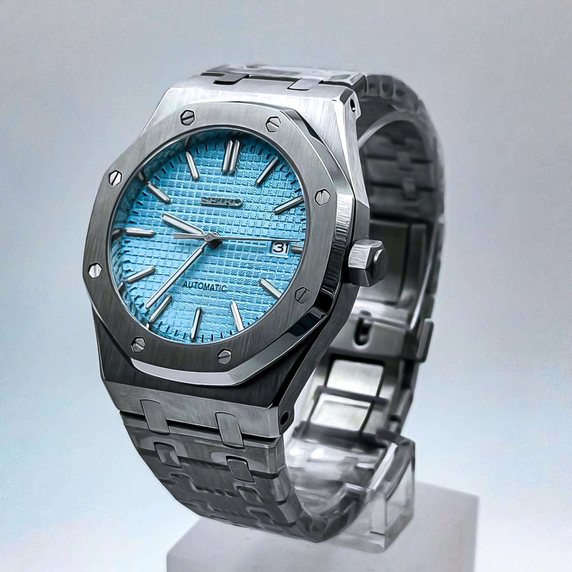 Seiko Mod Heritage "O" aka Seiko Oak Series - Baby Blue - MODTIME