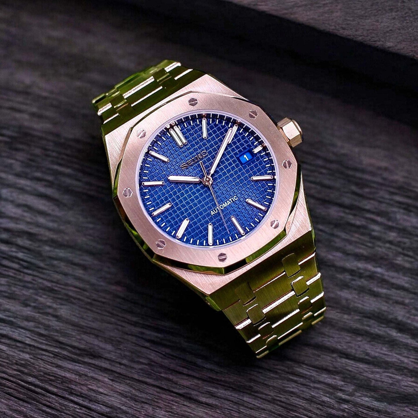 Seiko Mod Heritage "O" aka Seiko Oak Series - Blue Dial - MODTIME