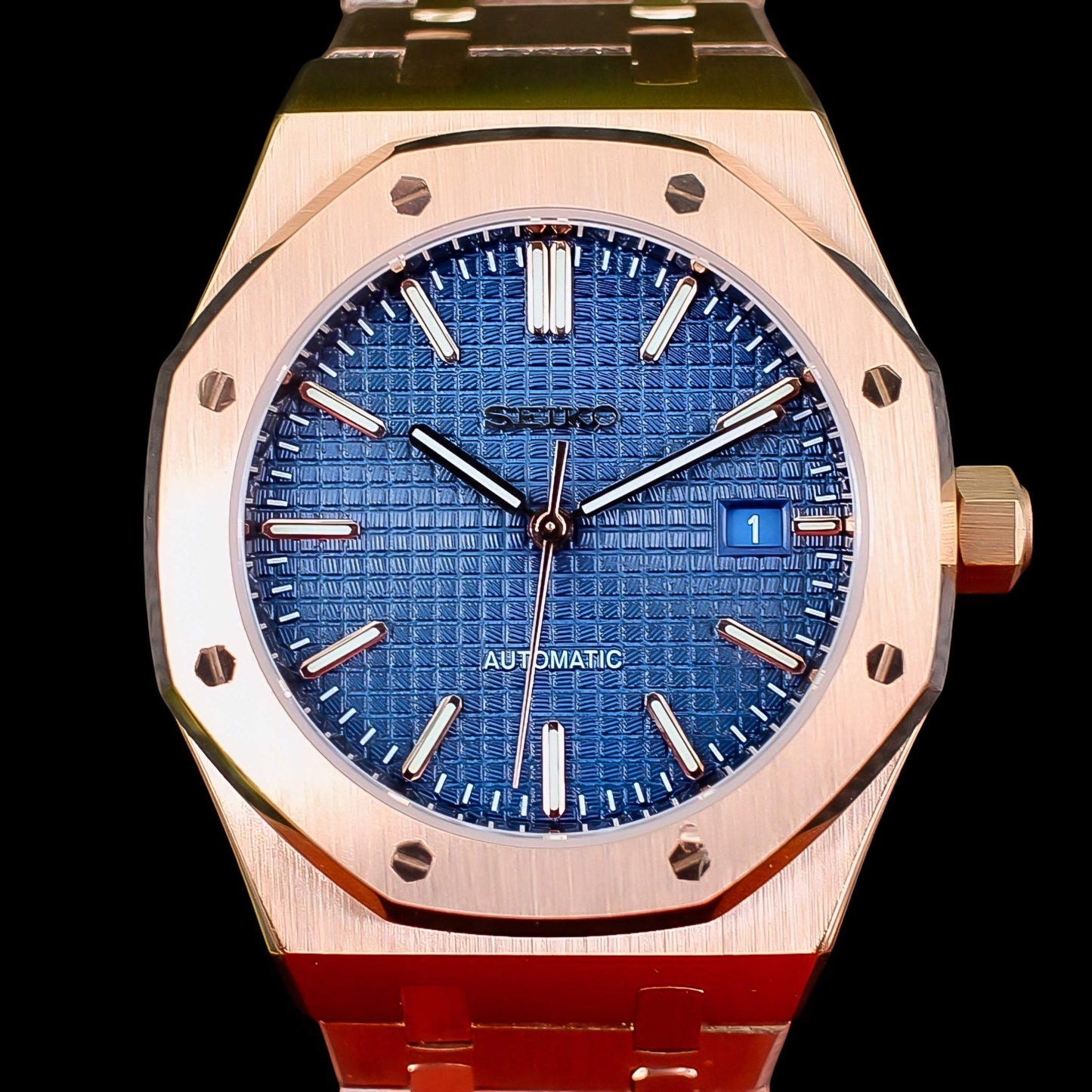 Seiko Mod Heritage "O" aka Seiko Oak Series - Blue Dial - MODTIME