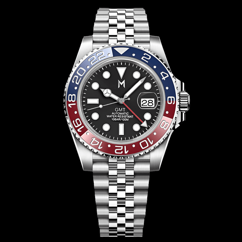 Seiko Mod Red Blue " Pepsi " GMT - Master Homage Series - MODTIME