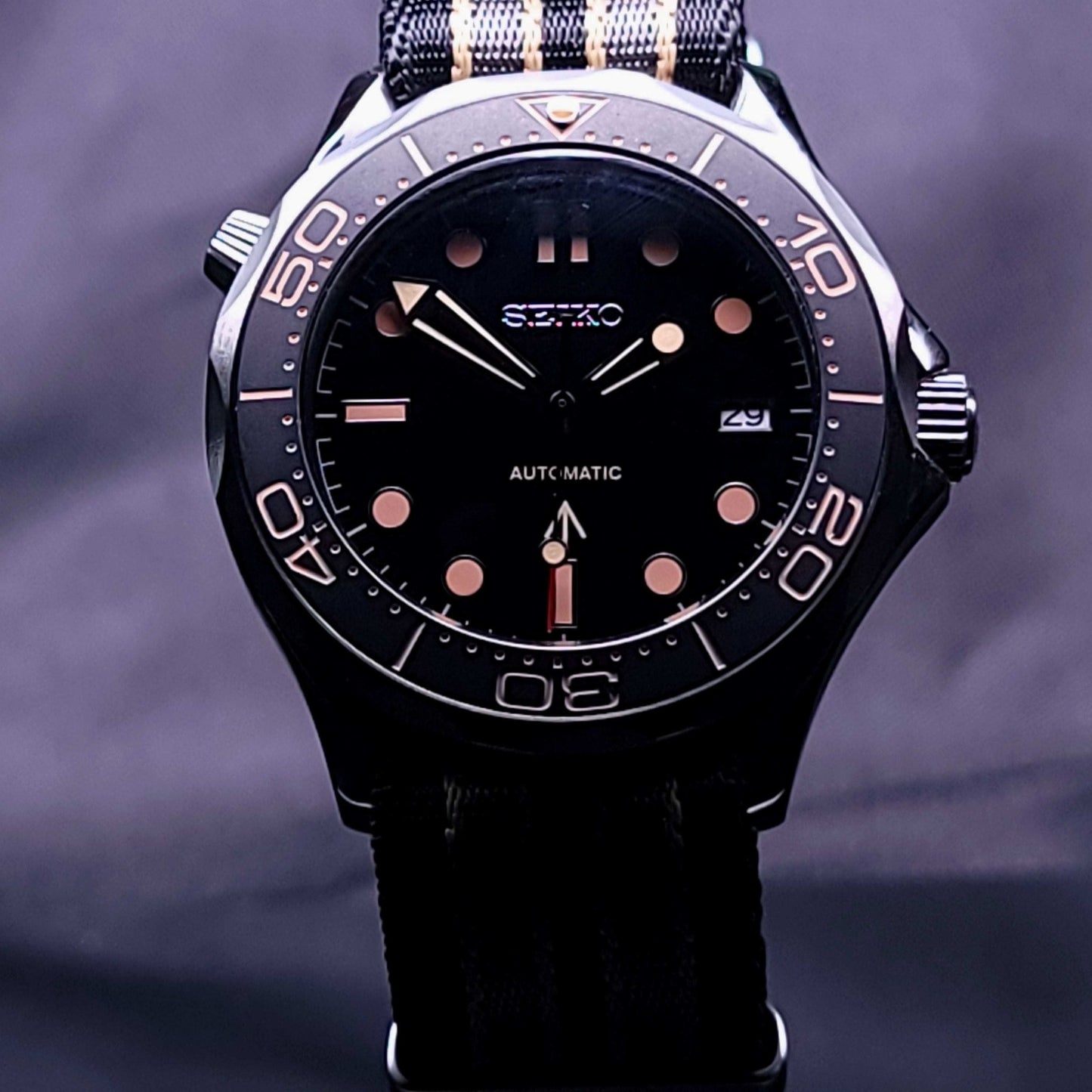 Seiko Mod Seamaster Homage Black Dial: Dive into Classic Style - MODTIME