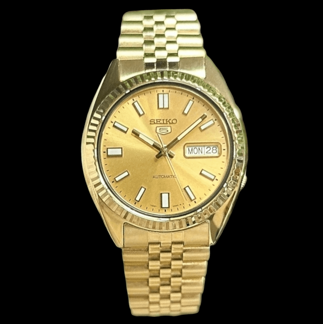 Seiko Mod SeikoJust Gold S5 Dial - Elegant Design - Modtime - MODTIME