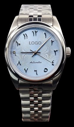 Modtime SeikoJust sky blue Arabic Dial custom seiko datejust stainless steel oyster bracelet