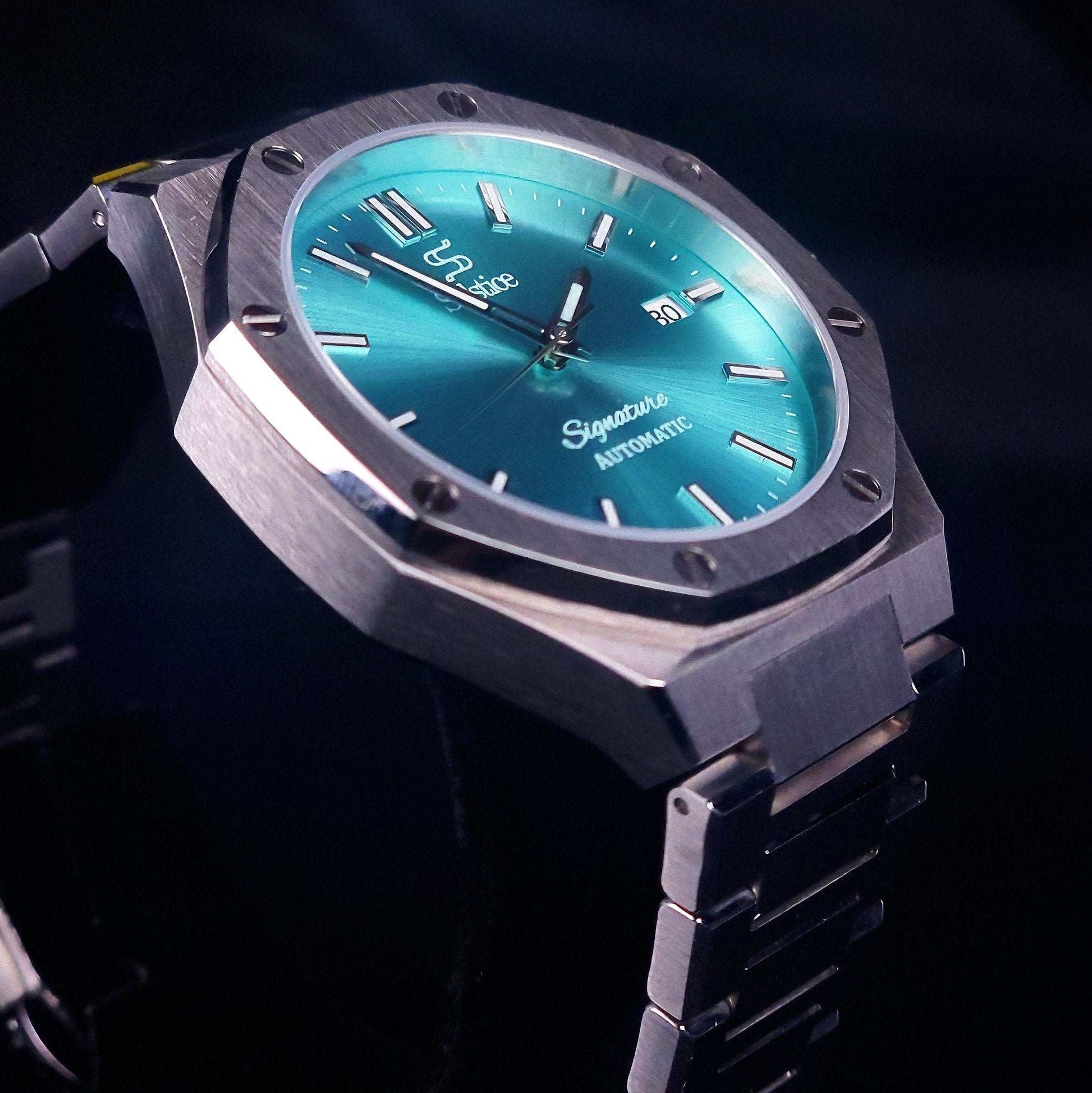 Seiko Mod Royal Oak limited Edition Tiffany Blue Dial