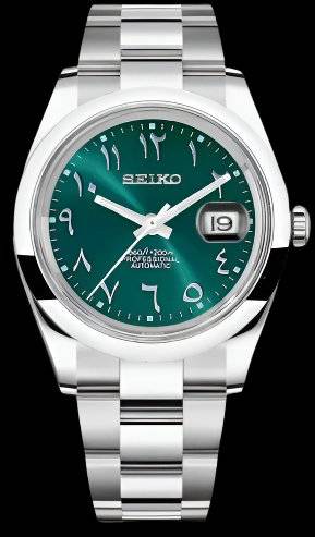 Seiko Mod DateJust Homage Arabic Dial Series - Modtime