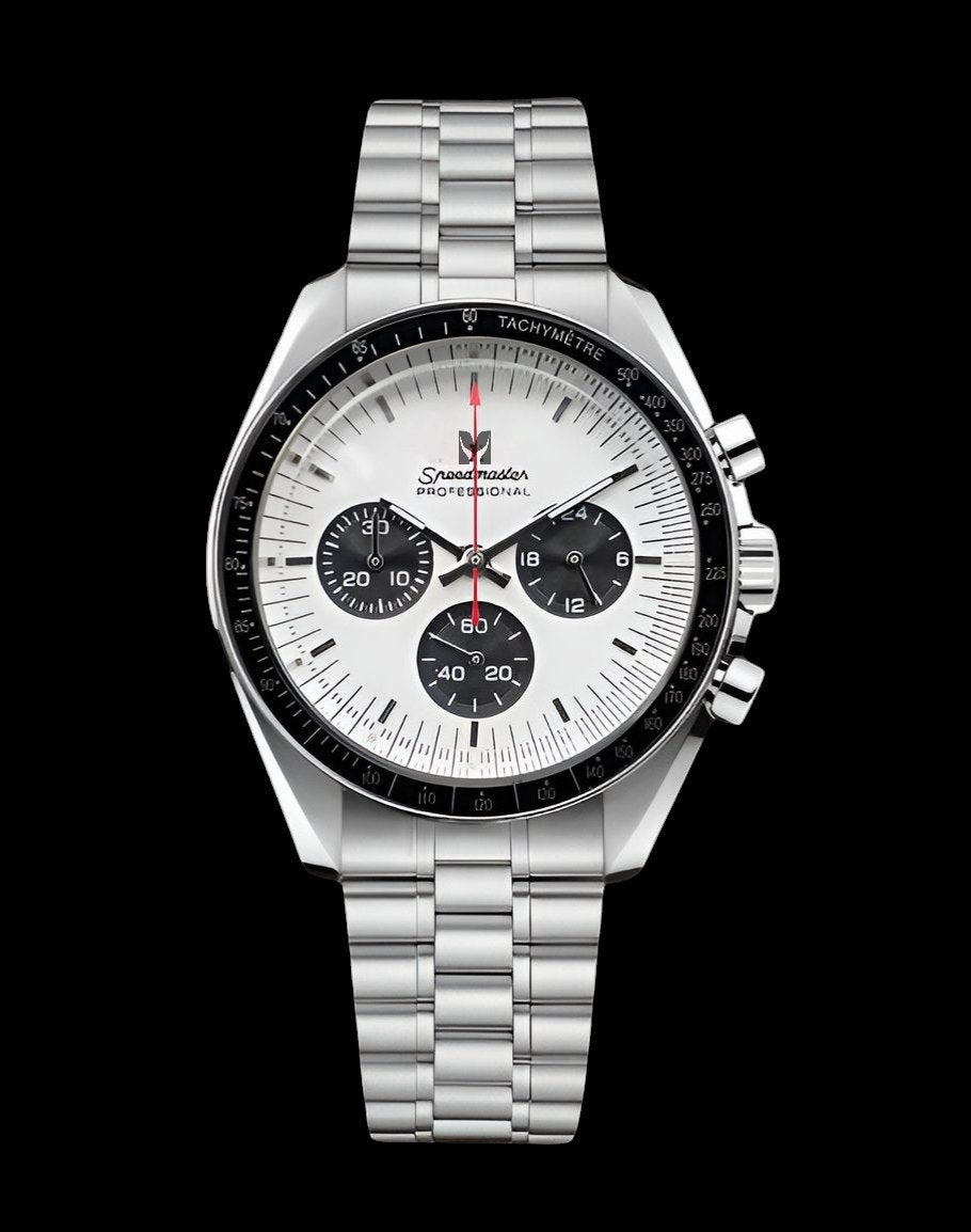 Custom Seiko mod Omega Speedmaster Homage White and black dials 