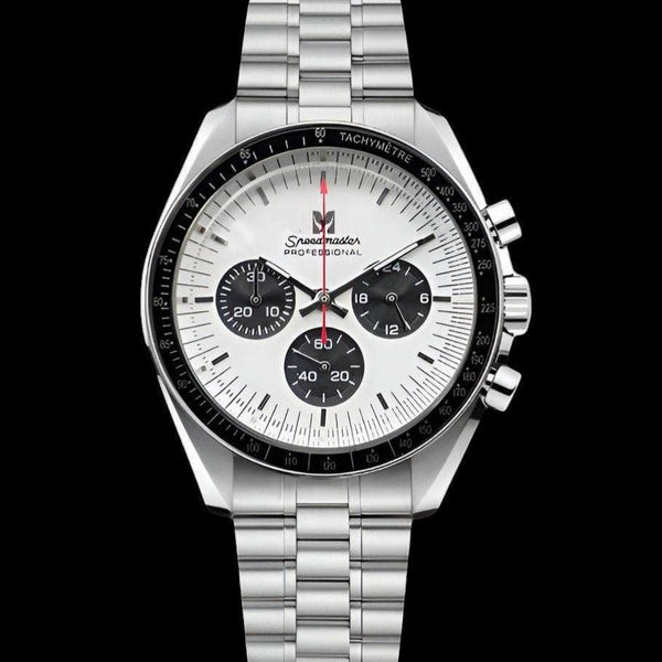 Custom Seiko mod Omega Speedmaster Homage White and black dials 