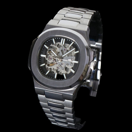 Modtime Nautilus Homage Skeleton Series Stainless Steel Bracelet