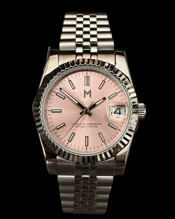 Seiko Mod DateJust Homage Two-Tone Pink Salmon Dial