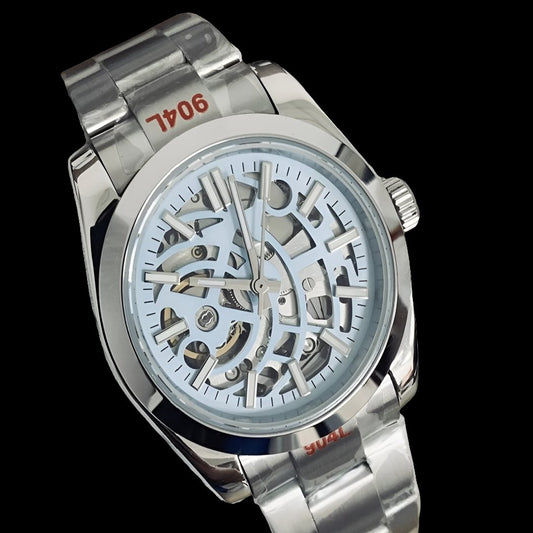 Modtime Light Blue Skeleton Series with Oyster or Jubilee Bracelet - MODTIME