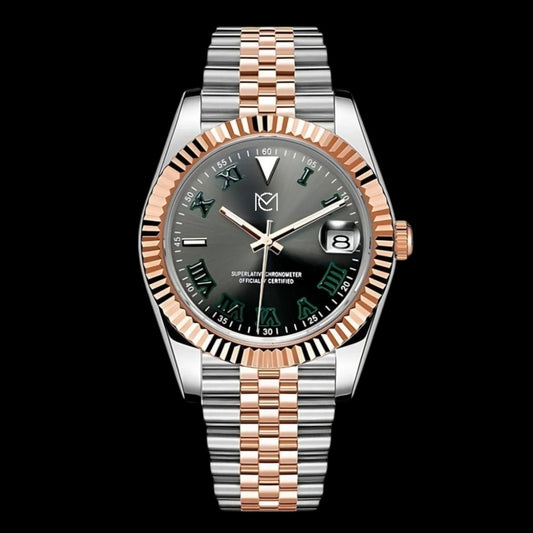 Seiko datejust Two - Tone " Wimbledon " Roman Numeral Dial 