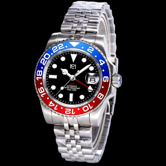 Modtime Red Blue " Pepsi " GMT Diver Series - Jubilee