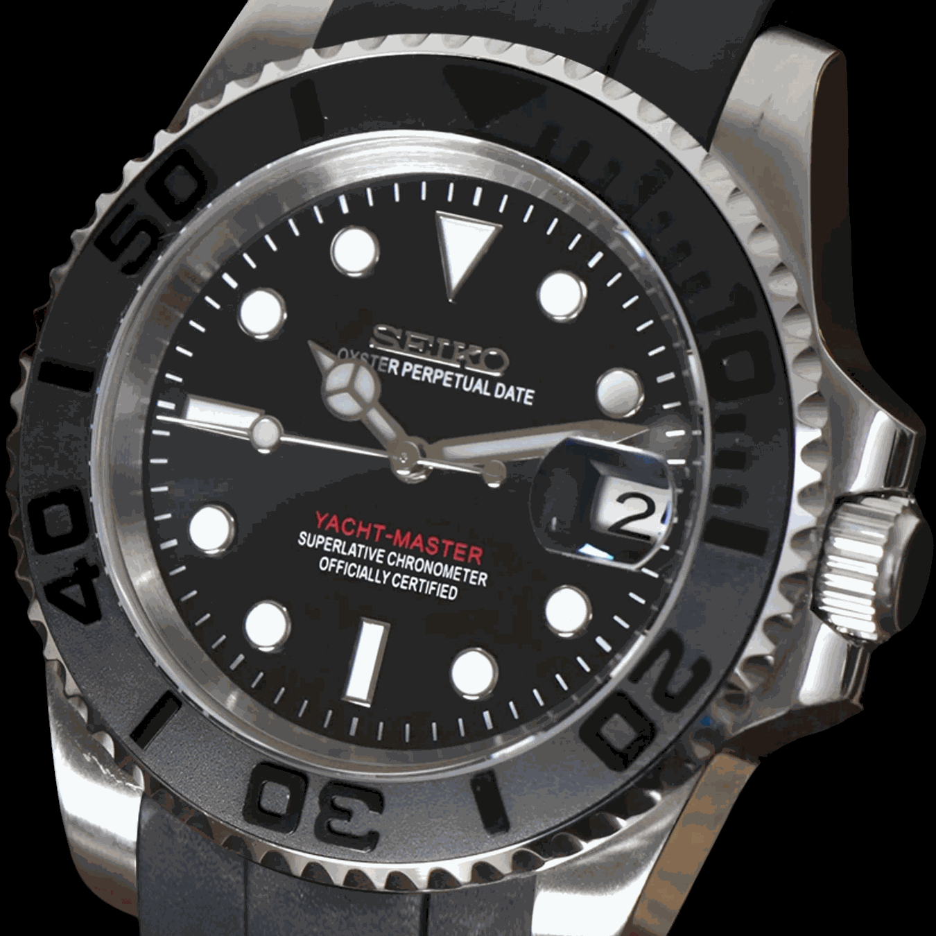 Modded Seiko Silver Seikomaster Diver Series - Modtime - MODTIME