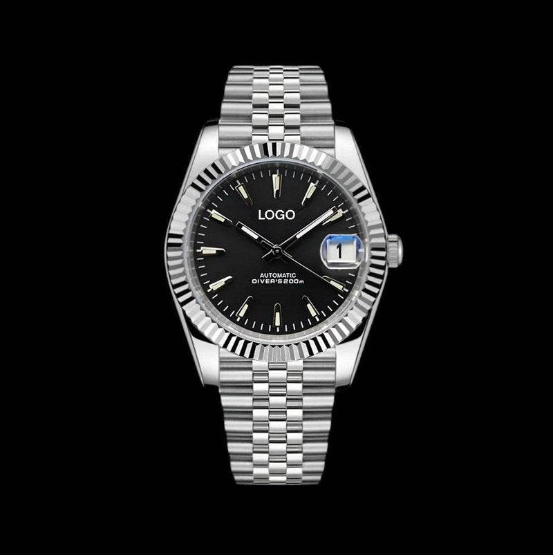 Seiko Mod Datejust Homage black dial