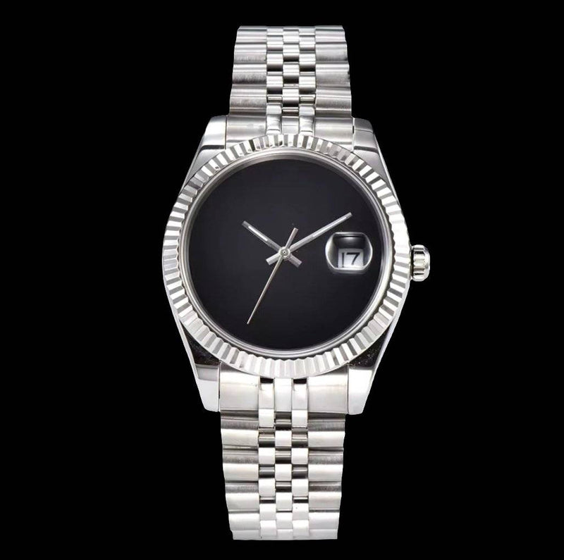 Custom made Seiko mod Datejust black dial oyster bracelet