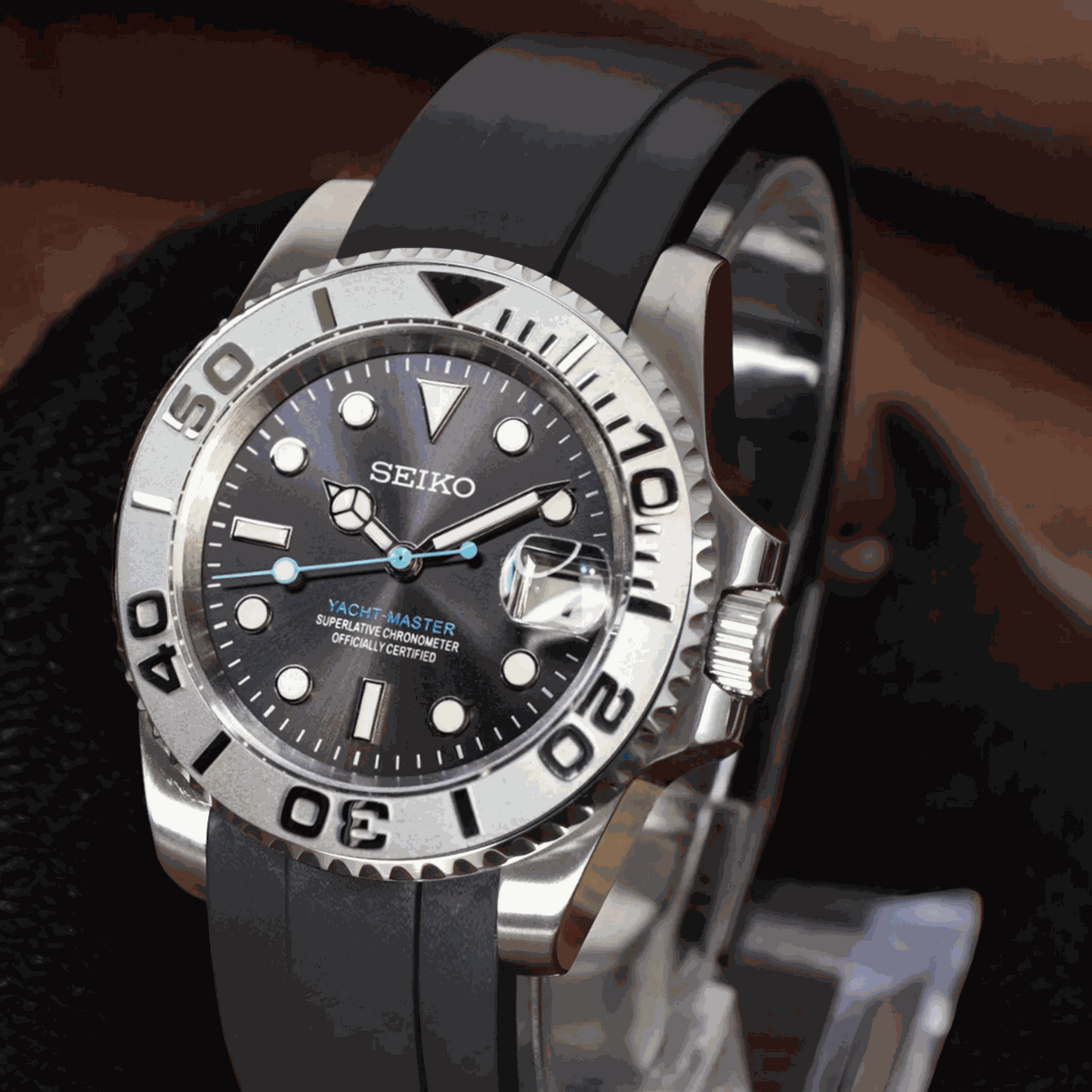 Modded Seiko Silver Seikomaster Diver Series - Modtime - MODTIME