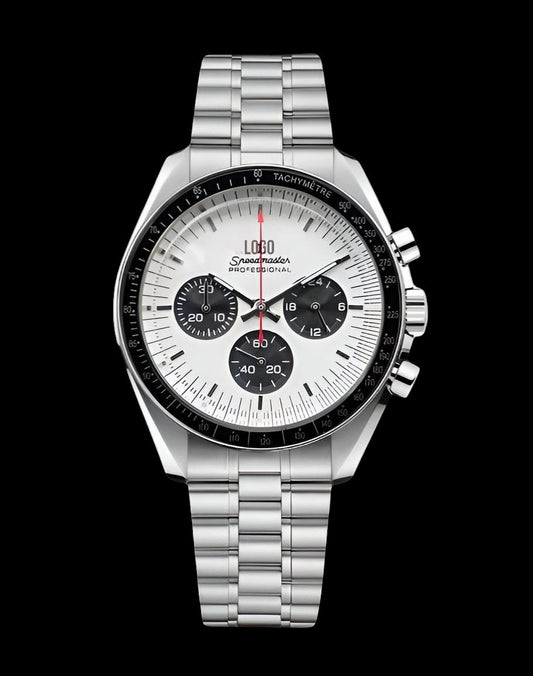 Seiko mod Omega Speedmaster Homage White and black dials 