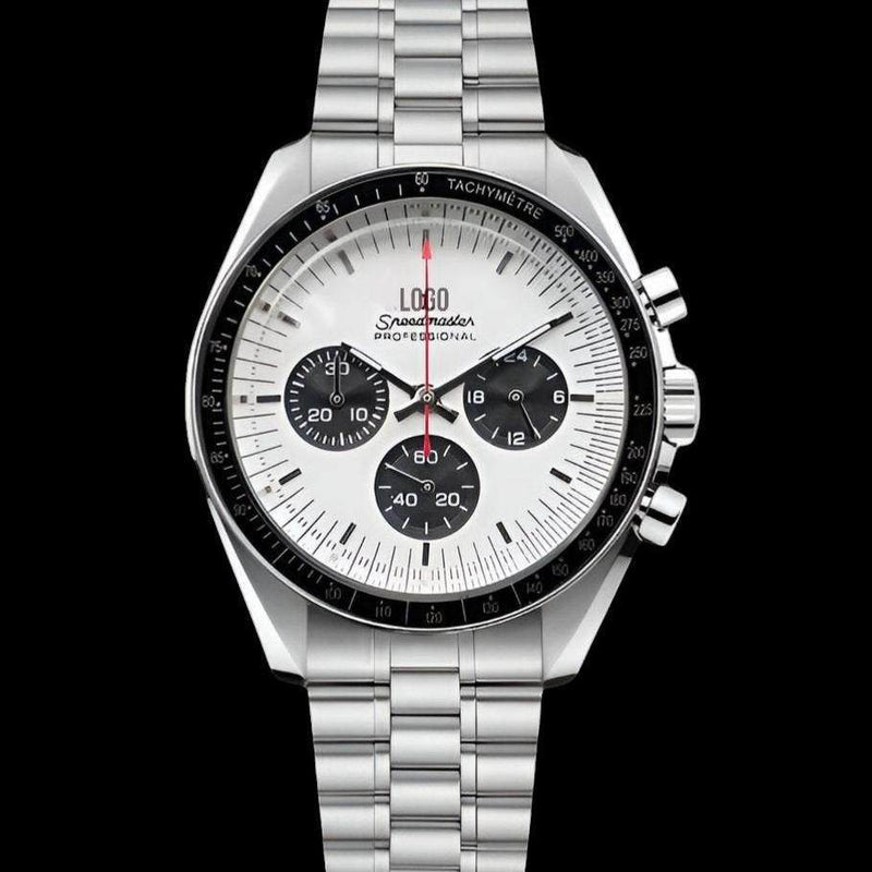 Seiko mod Omega Speedmaster Homage White and black dials 