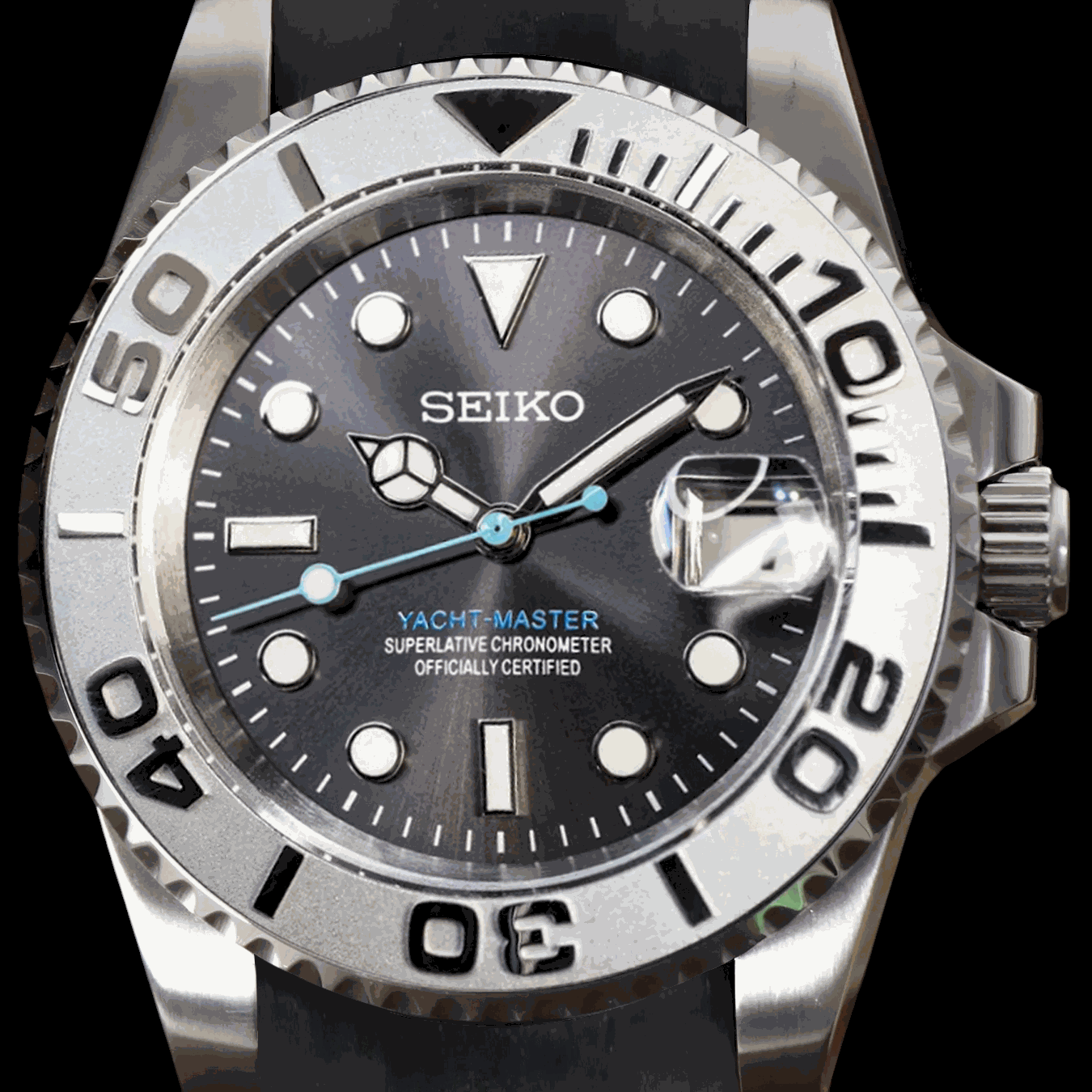 Modded Seiko Silver Seikomaster Diver Series - Modtime - MODTIME